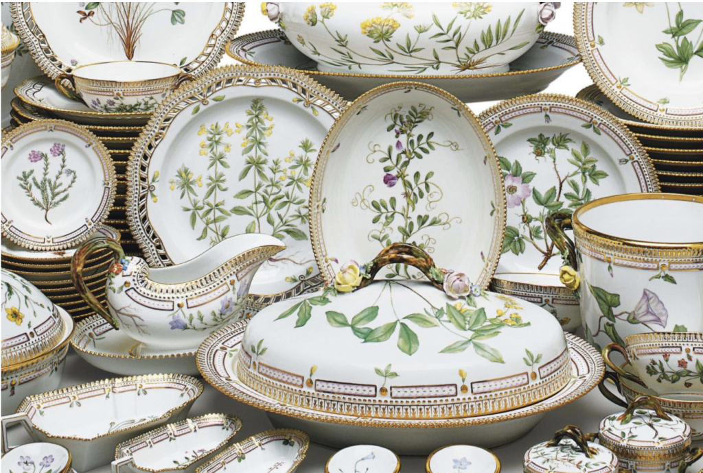 Flora Danica china pattern by Royal Copenhagen